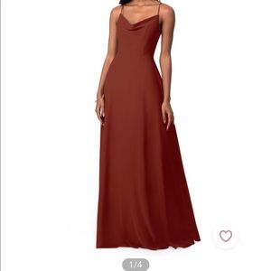 Bridesmaids dress- terracotta orange